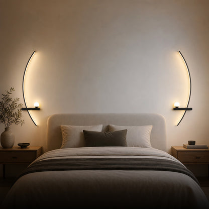 ALUNA Sculptural Wall Light Pair