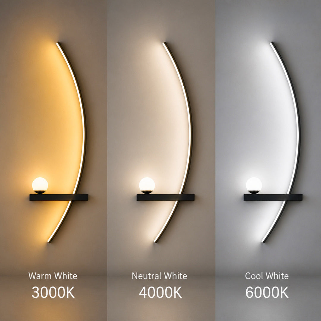ALUNA Sculptural Wall Light Pair