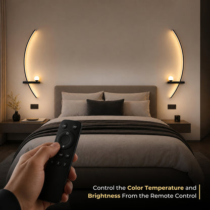 ALUNA Sculptural Wall Light Pair