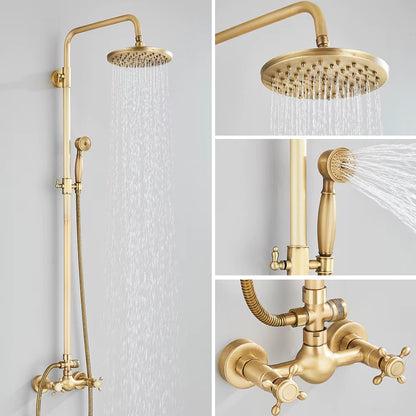 The Baroque Antique Brass Shower