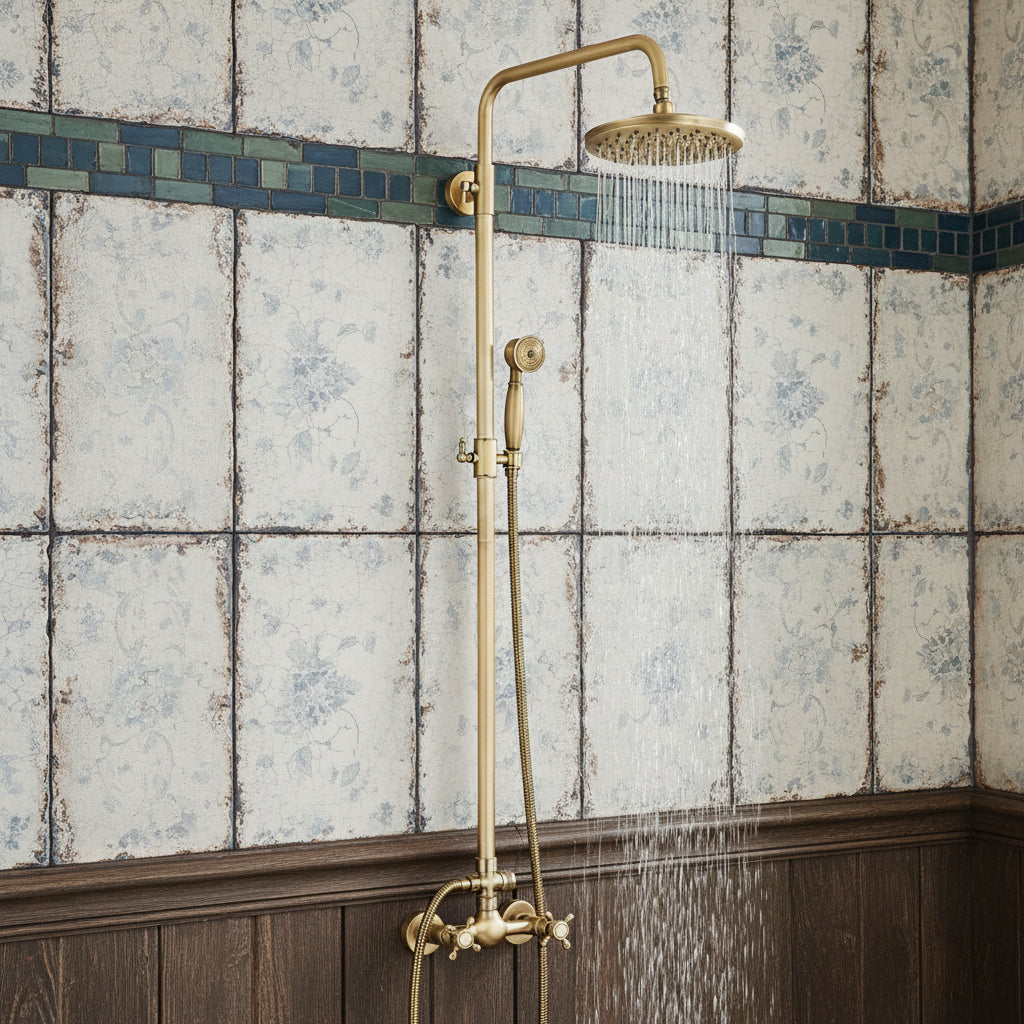 The Baroque Antique Brass Shower